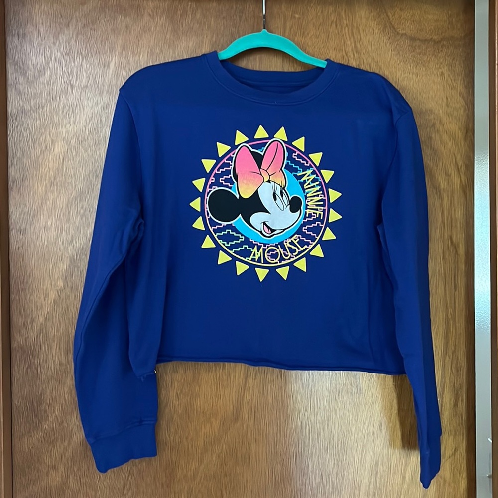 Cropped Retro Minnie Mouse Crew Neck